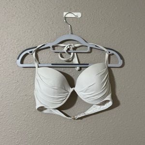 White Share & Shore Bikini Top